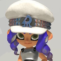 A Splatoon 3 Octoling winking at the viewer while performing the 'Sarcastic Salute' emote